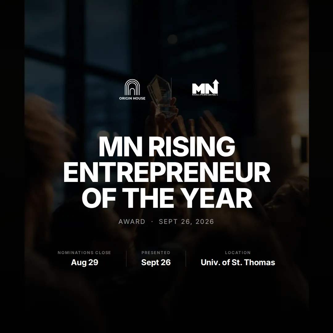 MN Rising Entrepreneur of the Year poster